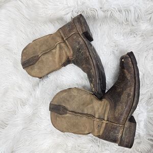 Ariat Rambler Men's 8.5EE Earth Brown Bomber Western Square Toe Boots